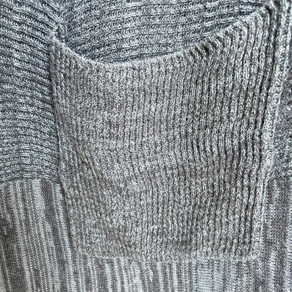 Marla Wynne Linen Cotton Sweater Blue Gray Open Front Soft Knit Neutral Women 2X - Picture 8 of 16